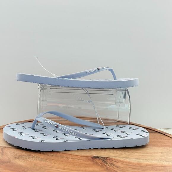 Tommy‎ Hilfirger Women’s Sandals Size 10 Palms Sandals Blue New - Picture 3 of 6